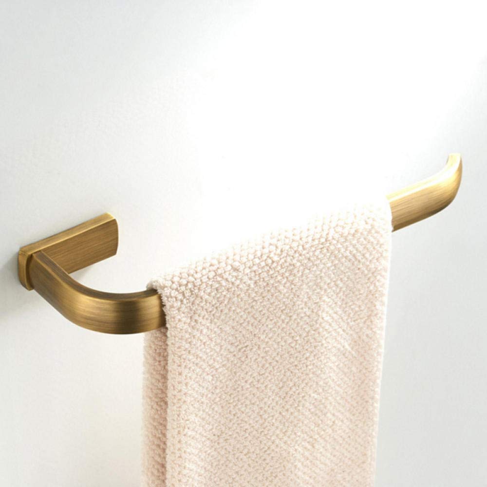 Toallero de pared para baño y cocina, 30 cm, acabado de bronce antiguo