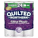 Quilted Northern Ultra Plush Toilet Paper, 12 Double Rolls, 12 = 24 Regular Rolls, 3 Ply Bath Tissue