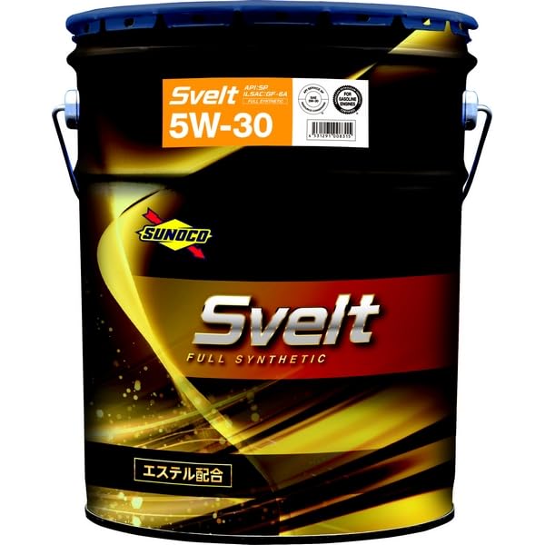 SUNOCO スノコ　スヴェルト5w30 エンジンオイル　全合成油20 Amazon | スノコ スヴェルト 5W-30 SQ GF-7A エステル配合フル