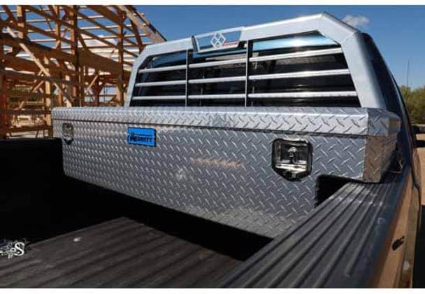 Technical Precision Replacement for Nissan Frontier Year 2018 Diamond Plate Aluminum Single Door Extra DEEP Crossbody Box