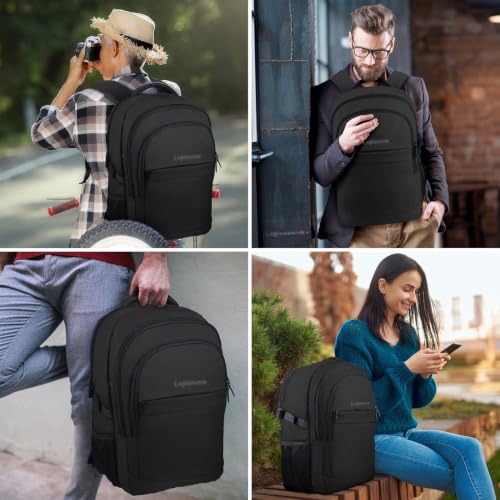 Image of 16 inch Travel Laptop Backpack, Airline Approved Bag, Black