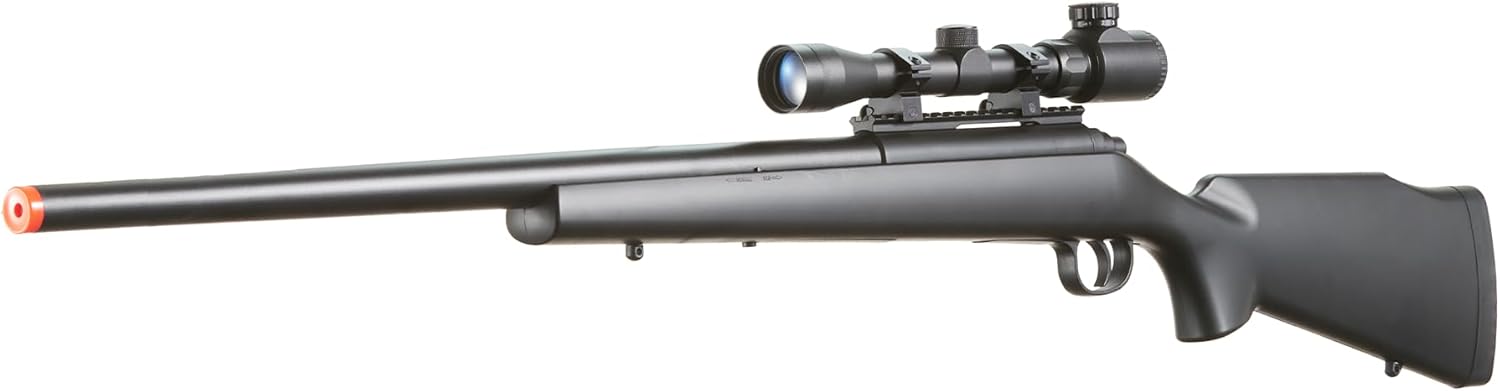 Aluminum-Steel M61 Airsoft Sniper Rifle with Adjustable Magnified Aluminum Scope – Bolt Action Powerful Spring Airsoft Gun for Extreme Power & Accurate Sniping with 0.20g 6mm BBS Ammo