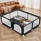 Gimars 150 x 180 cm grande cane box per cane mamma & cucciolo - nero