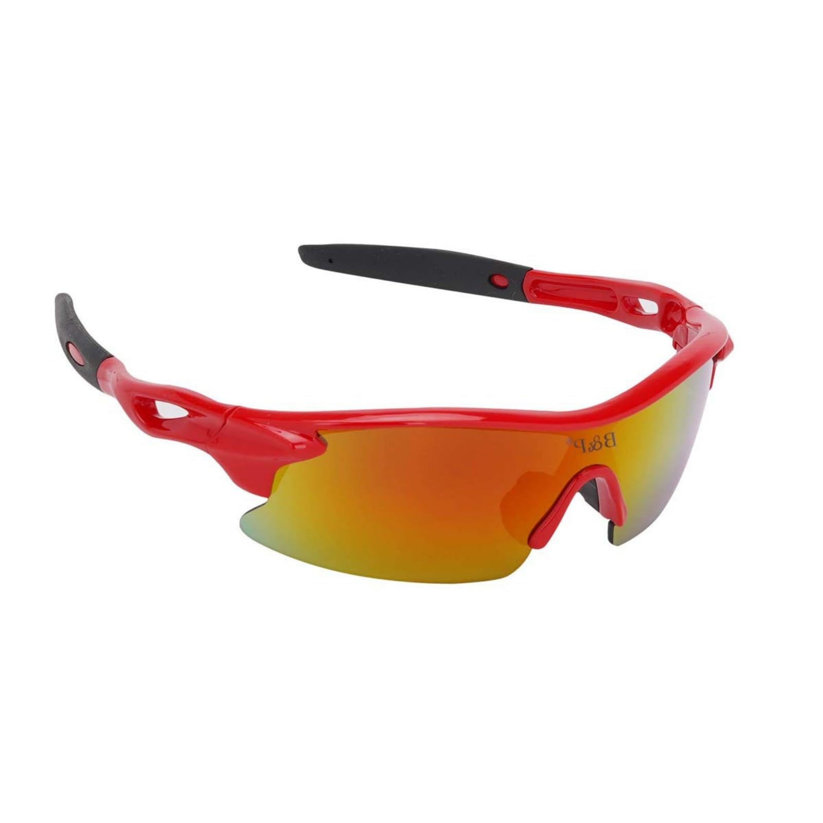 Kalttoy Boys Red Glasses Kids Children Sunglass Windproof Protections Bike Glasses With Interchangeable Lens Cycling Goggles Mountaineering Sunglass