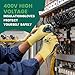 SAVECASH 2 Pair Insulated Gloves 400V High Voltage Electrician Gloves, Rubber Insulated Electrician Tools, Electrical Work Gloves for Men