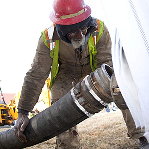 Lokman 2 Pack 12 Inch Stainless Steel Hose Clamps Large Worm Gear Duct Clamps Adjustable From 11.5 Inch-12 Inch / 290Mm - 310Mm Fuel Line Hose Pipe Clamp For Dryer Vent Hose #TOP5