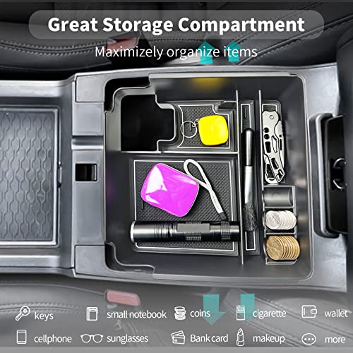 Image of CDEFG for 2022 2023 2024 2025 2026 Frontier Pickup Truck Center Console Organizer for 2026 2025 Nissan Frontier Armrest Storage Box 2022-2026 Frontier Truck Accessories