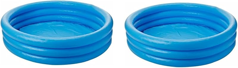 Inflatable Swimming Pool (45" by 10") (Crystal Blue) (2 Pack)