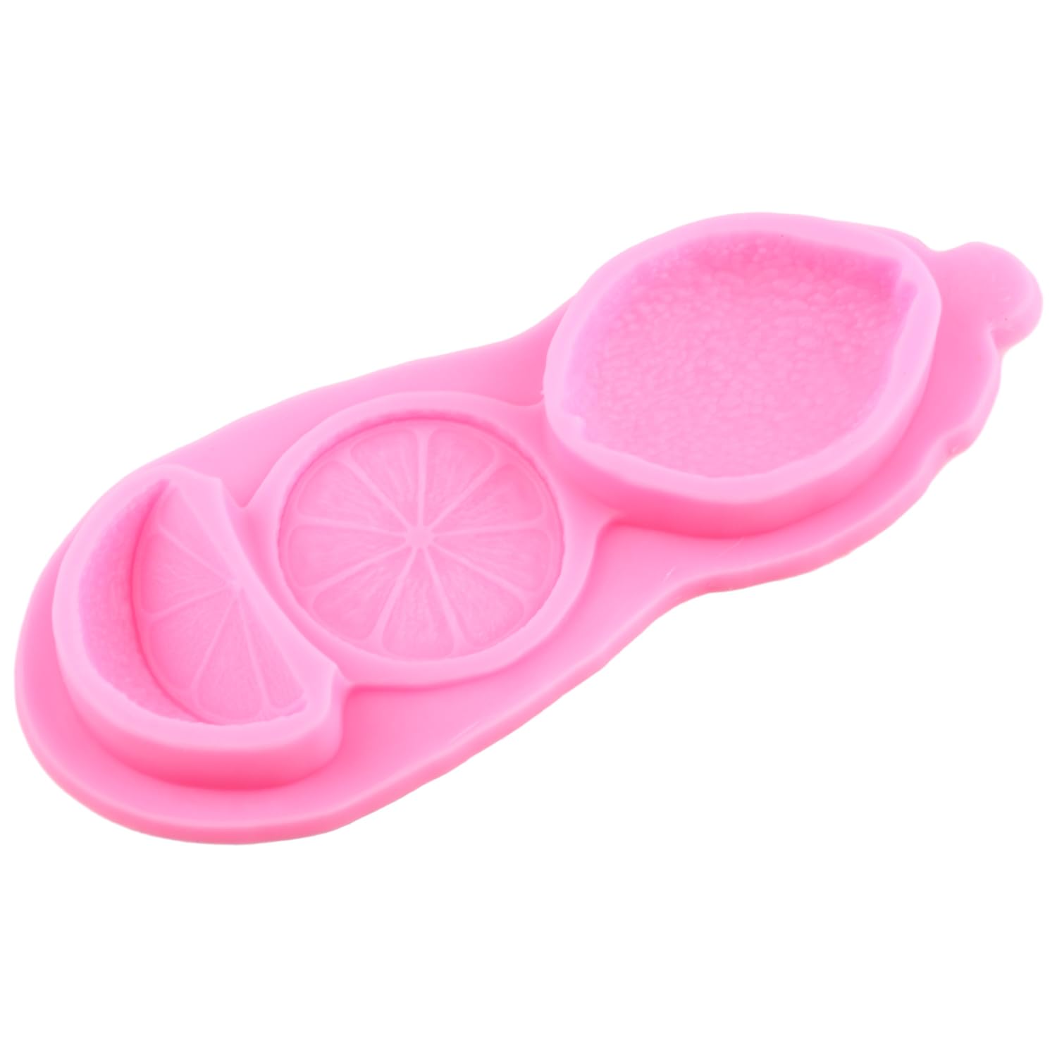 Moldes de silicona para fondant, rebanadas de limón, para decoración de pasteles, cupcakes, chocolate, caramelo, pasta de goma, arcilla polimérica