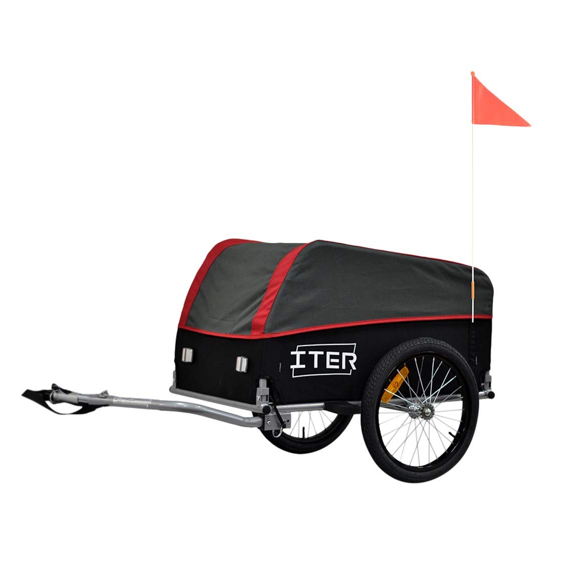 PAPILIOSHOP Iter - Remolque carro de bicicleta para transportar cosas materiales