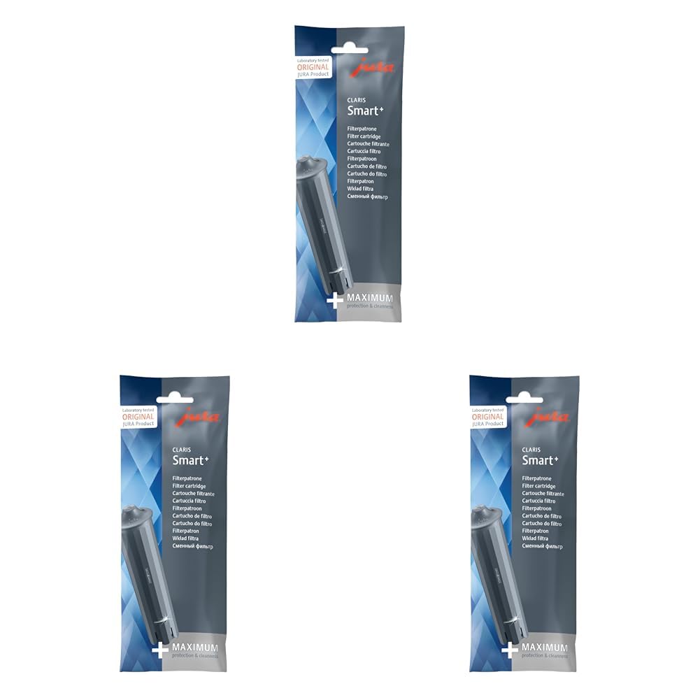 Jura 24232 Claris Smart+ - Cartucho de filtro (1 unidad) (Paquete de 3)