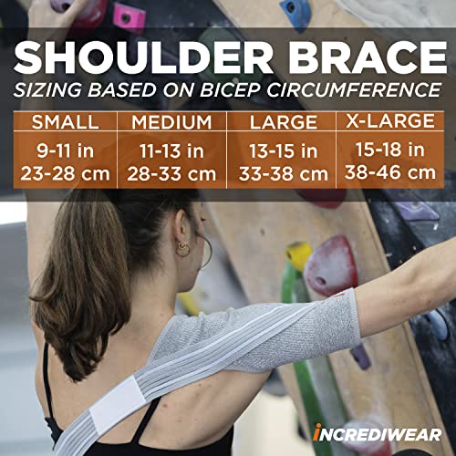 Incrediwear Shoulder Brace For Men And Women – Shoulder Support Brace Supports Shoulder Recovery & Shoulder Pain Relief, Reduces Inflammation And Swelling, Designed For Left & Right Shoulder (Small) #TOP2
