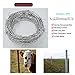 YAGJIA Barbed Wire 50 Ft, 4 Point Barbed Wire Fence, Hot-Dip Galvanized Barb Wire Roll, 18 Gauge Strong and Flexible Wire for Crafts Baseball Ball and Yard Garden