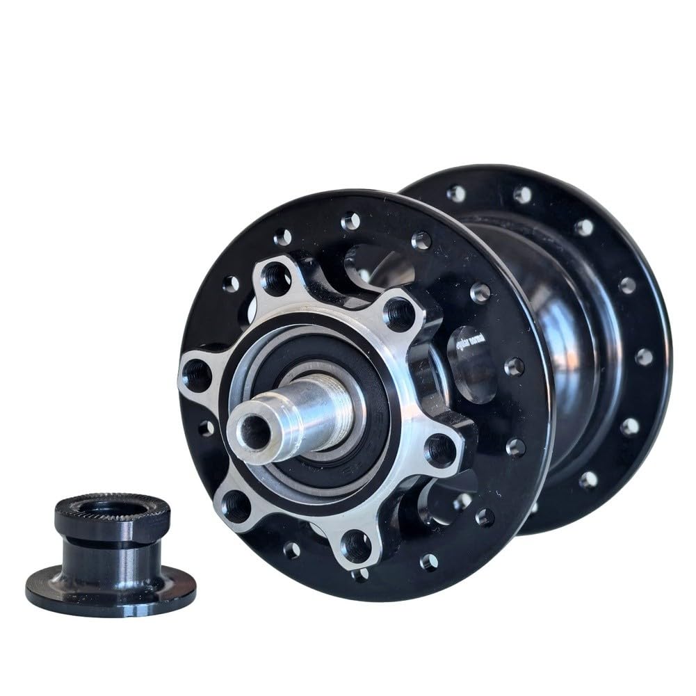 Set mozzo per bici anteriore 100 mm posteriore 135 mm sgancio rapido 28/32H cuscinetti sigillati 6 bulloni disco per HG 11/12 velocità in lega di alluminio nero