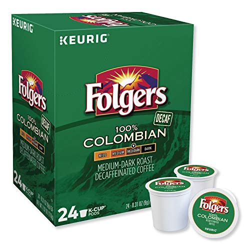 Folgers 100 Percent Colombian Decaf Single Serve K-cup Pods For Keurig brewers, 96 Count - image 2