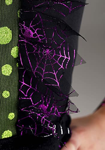 Disfraz de bruja para niñas colorido con leggings y sombrero miniatura 5