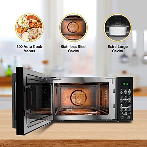 Image of Whirlpool 29 Litres Convection Microwave Oven With 300 Plus Auto Cook Menus (Magicook Pro 31CES-E, Black, Air Fryer)