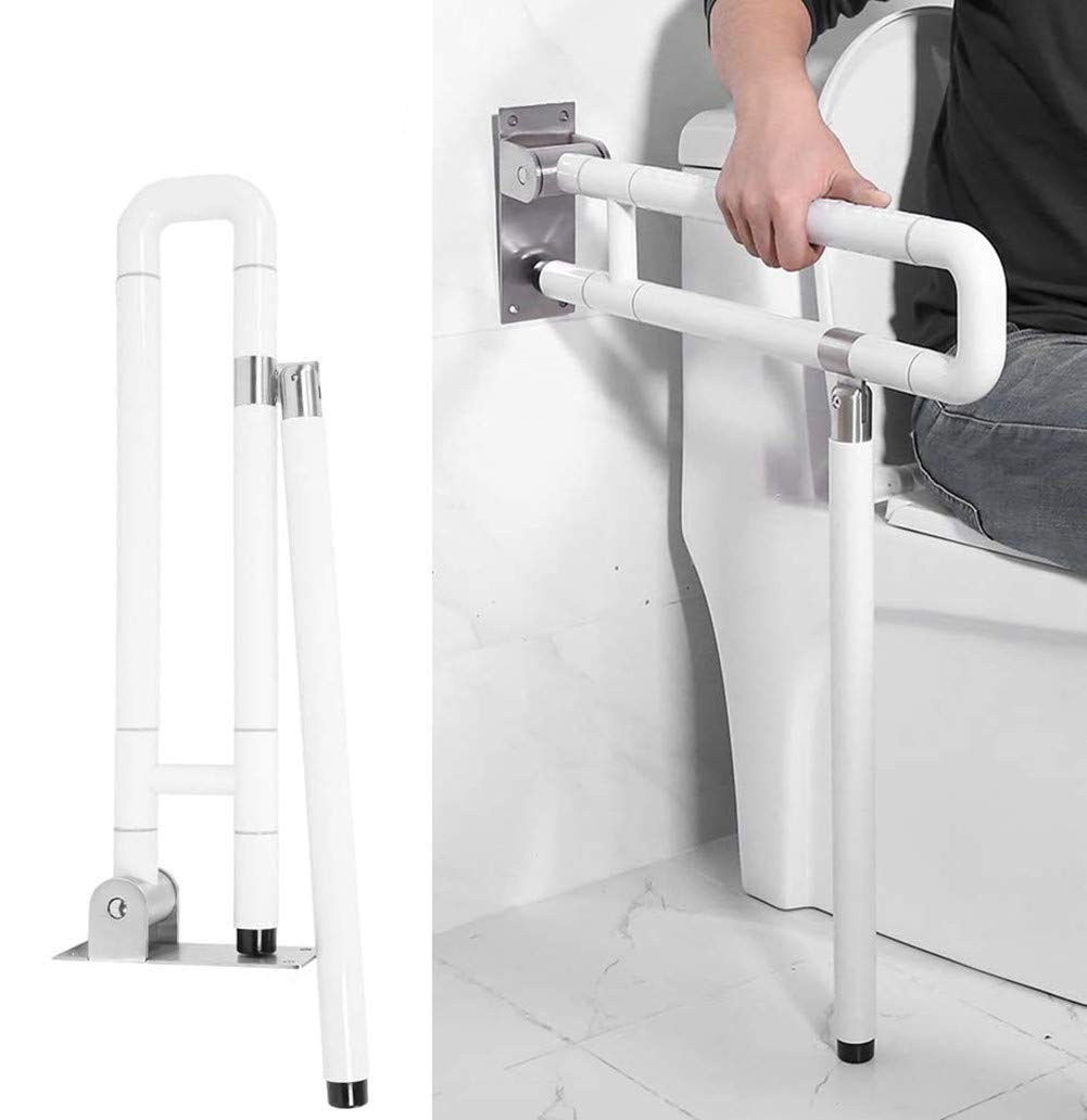 Barre d'appui de sécurité anti-glissade pour douches et toilettes PMR