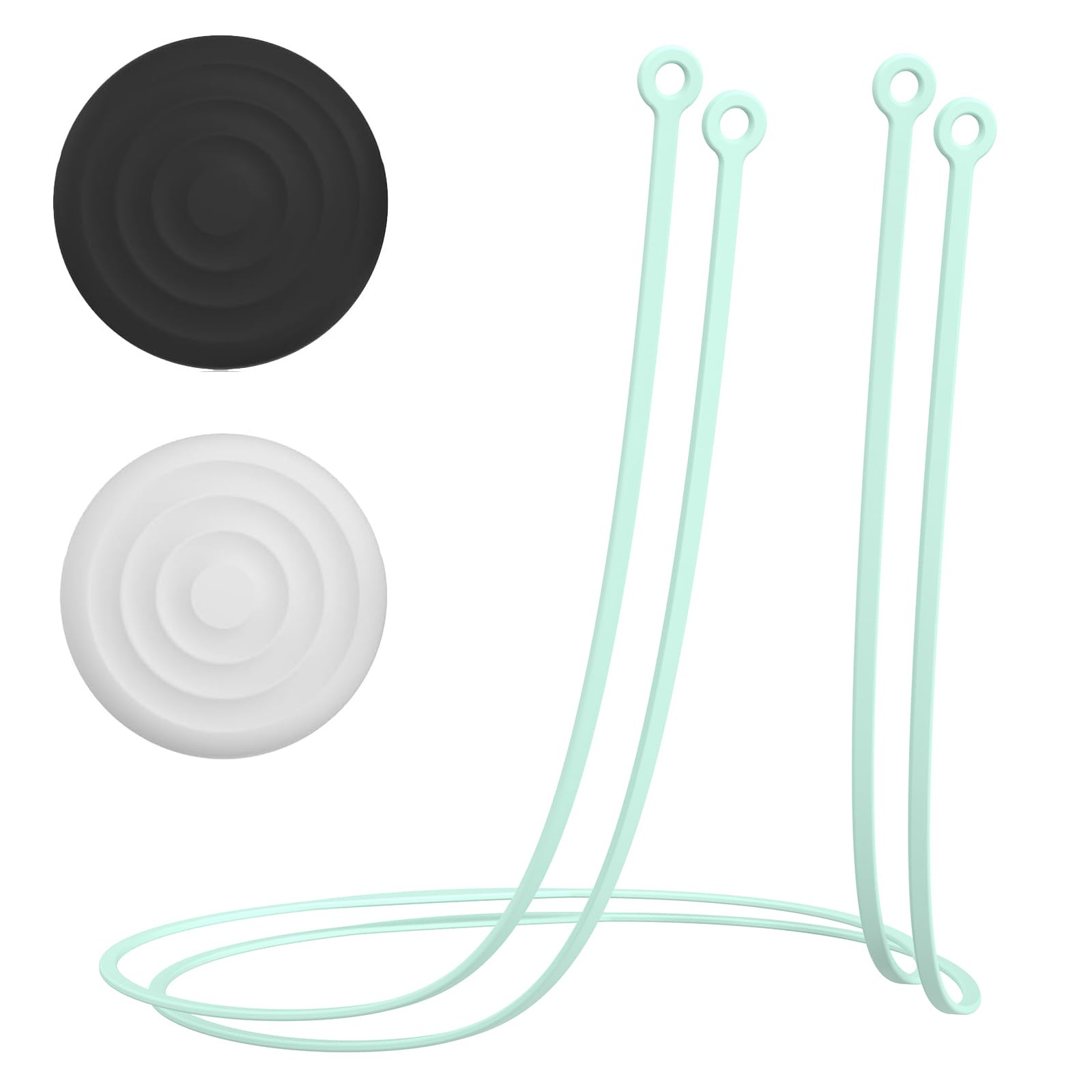 DOB SECHS 2Pack Silicone Earplugs Cord+2 Case, Compatible with Loop Quiet/Engage/Experience/Vibes, Sports Running Connector Cord for Earplugs with