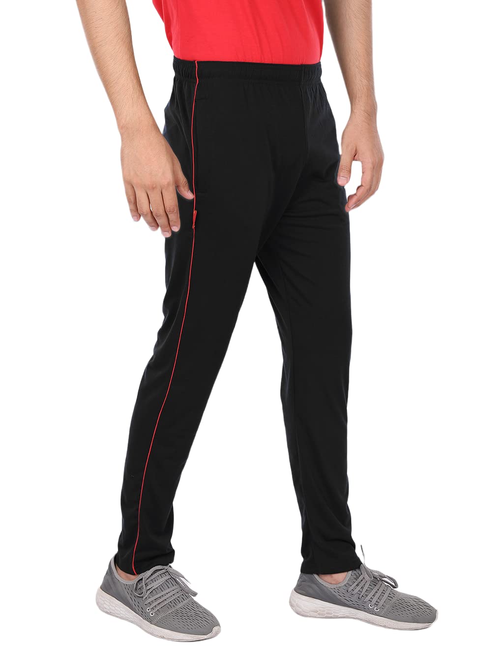 alfa Active Men's Slim Fit Track Pant with 2 Side Pockets | Dry Fit Gym Jogger with Mobile Deep Pocket-picture-25