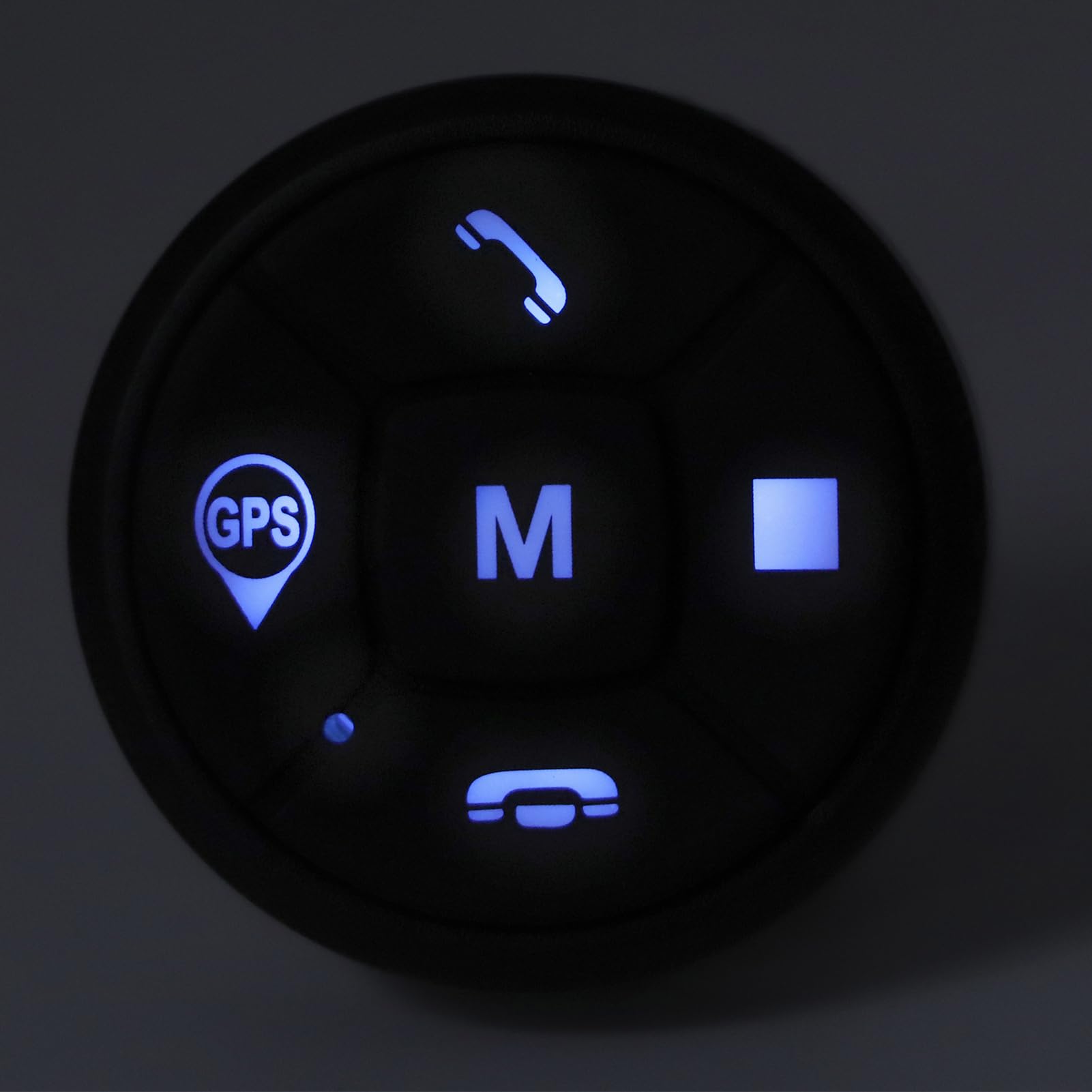 Akozon Kit de Bluetooth, Botón de Control del Volante Inalámbrico, a Distancia para Coche, Control de Dirección