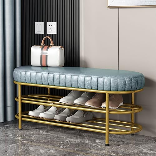 Banc de rangement premium pour chaussures au design épuré pour le salon
