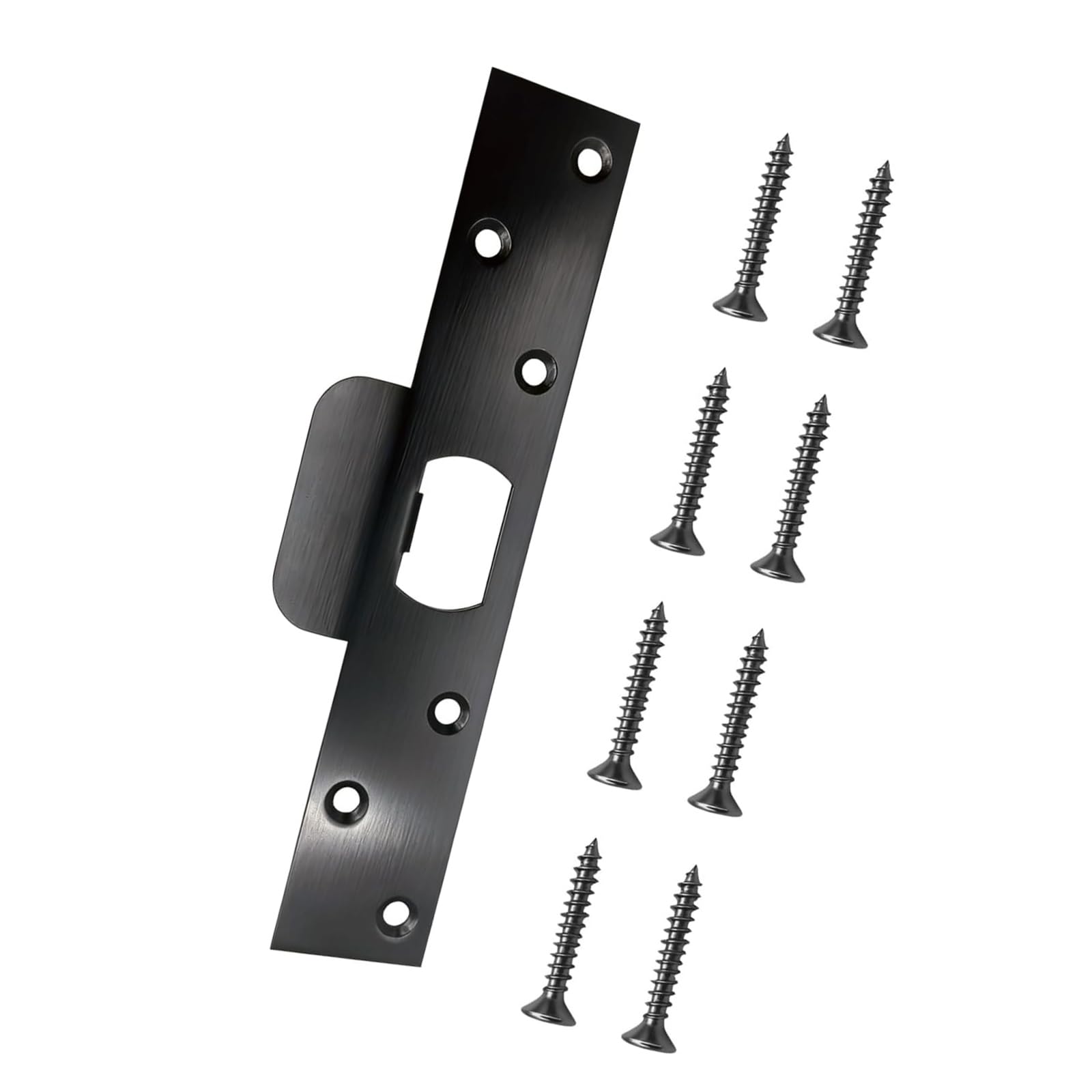 Door Strikes Plate Stainless Steel Heavy Type Reinforcement Plate Door Security Device Suitable for Latches Deadbolts Strikes