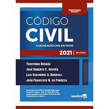 Capa do livro Código Civil e Legislação Civil em Vigor - 39ª Edição 2021