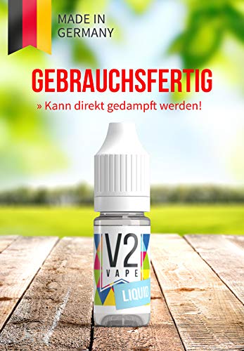 V2 Vape E-Liquid Strandurlaub gebrauchsfertig - Made in DE 0mg nikotinfrei - 10ml – Bild 4