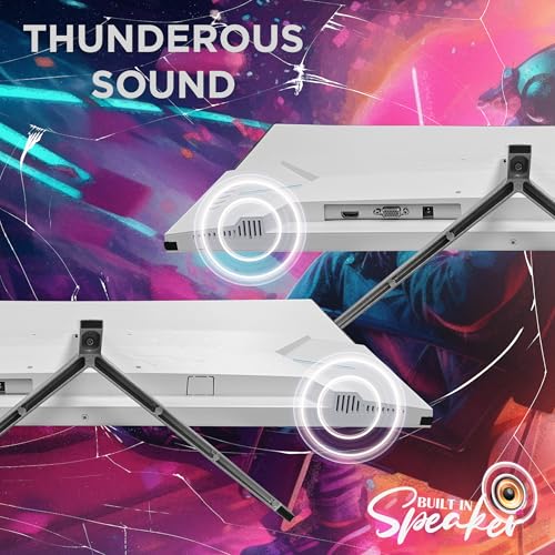 Image of Intex 24 Inch Flat Gaming Monitor | Full HD 1080p | 120Hz Refresh Rate | VA Panel | Frameless Design | Built-in Speakers | HDMI & VGA | Ideal for Gaming & Work