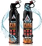 A+ Safety Portable Fire Extinguisher | 6-in-1 Small Fire Extinguisher for Home, Garage, Kitchen, Car | For Electric, Textile and Grease Fires | Non-Toxic, Easy Clean | Wall Mount Incl (2PK)