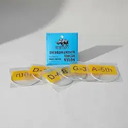 Jogo De Cordas Encordoamento Para Violão Nylon Tensão Leve