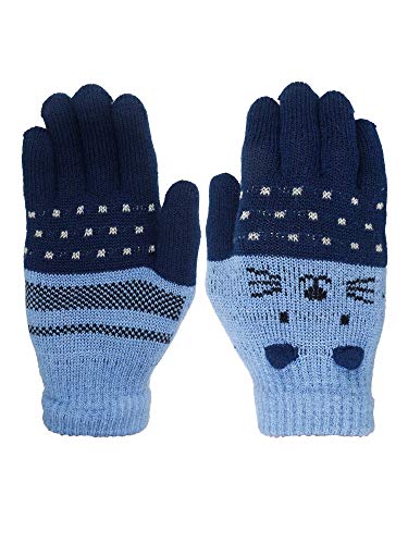 Image of FabSeasons Acrylic Woolen Winter Gloves for Girls & Boys, fits for 3-5 years