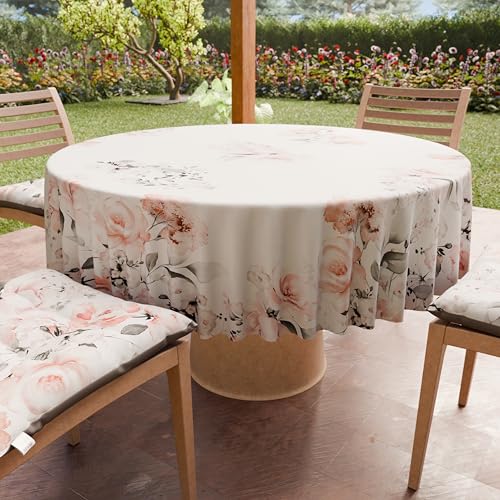 Nappe ronde anti-tache en microfibre imperméable pour table de cuisine - 2