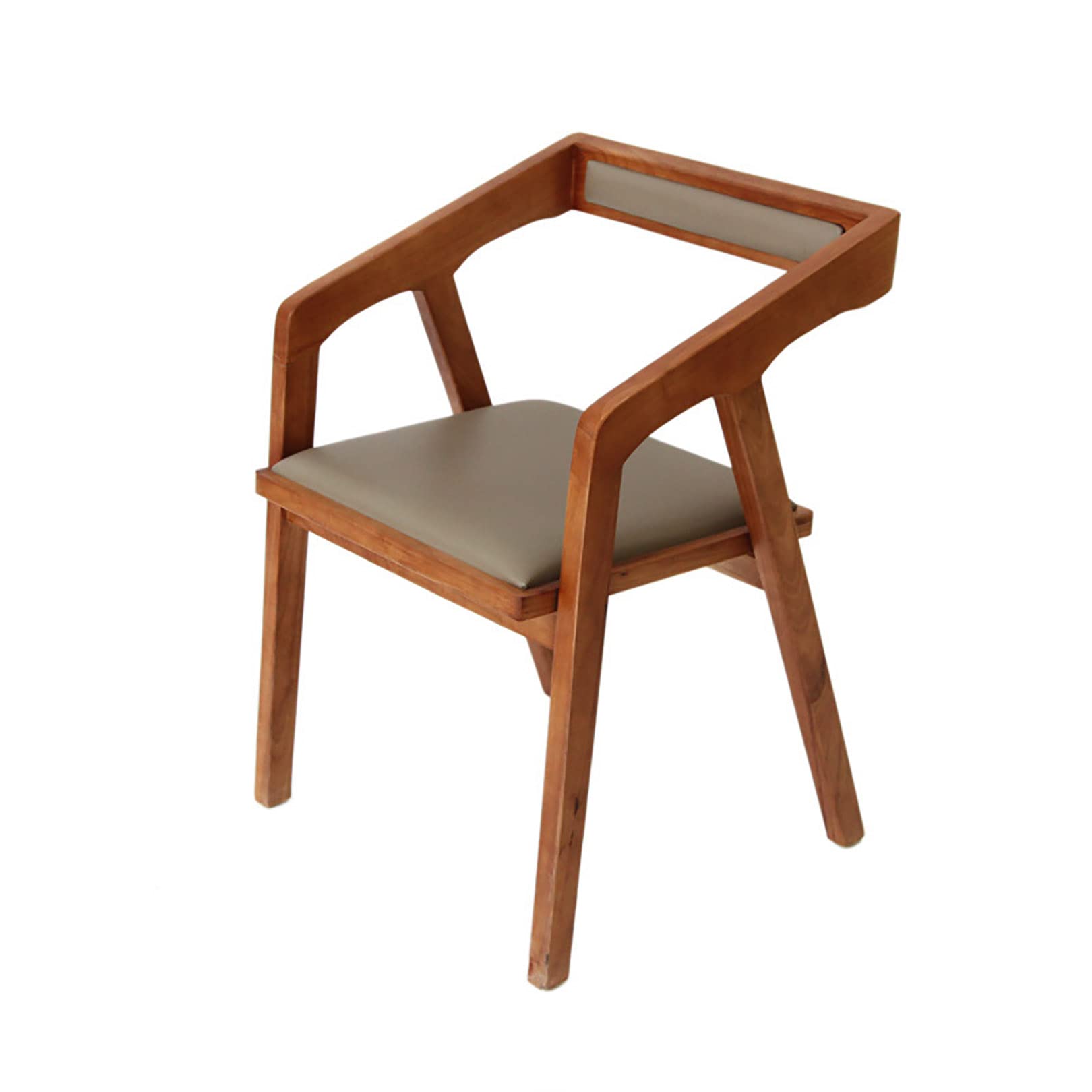 Chaise d'appoint de salle à manger en bois massif et tissu premium rembourré