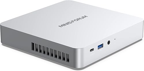 Miniatura 1 de MINISFORUM EliteMini TH80 Mini PC 11 generación Core i7-11800H Windows 11 Pro 16 GB RAM 512 GB NVMe SSD HDMIDPUSB-C 4K 60 Hz 25G RJ45 5 x USB