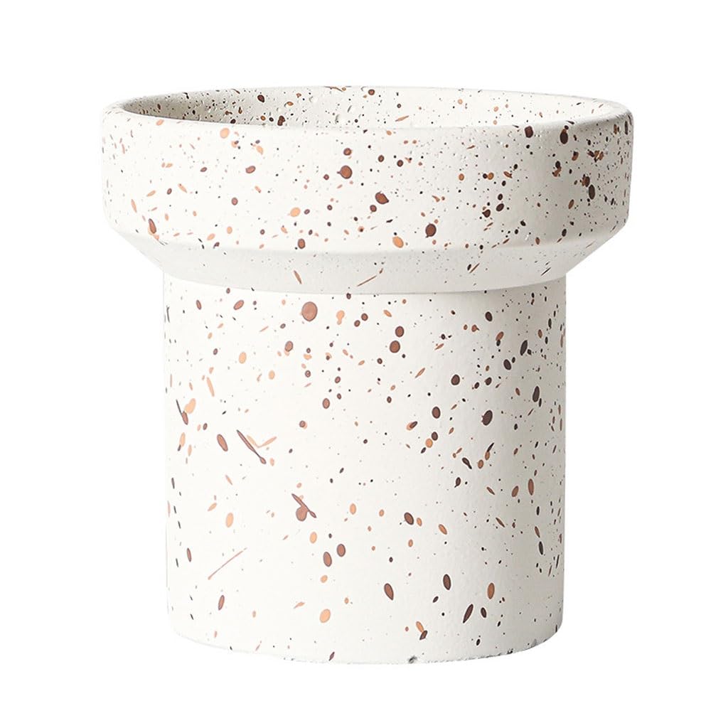 GELASIGE Flower Pots Cement Flowerpots, Simple Flowerpots, Creative And Personalized Potted Plants, Nordic Household Green Plant Succulent Flowerpots Outdoor Flower Pots