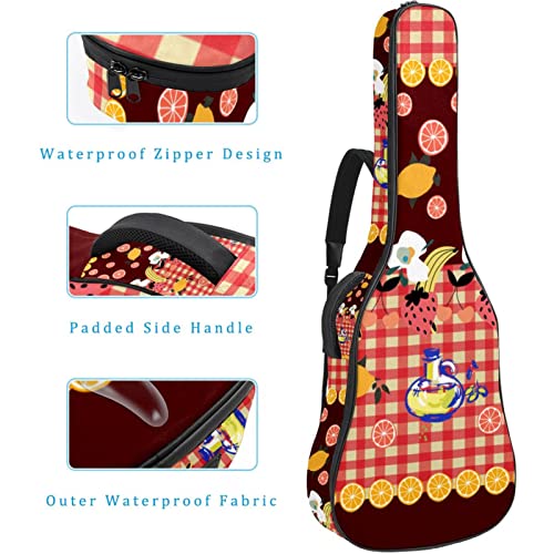 Housse de transport étanche pour guitare avec bandoulière réglable Motif marguerites Jaune, Multicolore 07, 42.9×16.9×4… - Les Beatles, Paul McCartney, John Lennon, RIngo Starr, George Harrison Housse de transport étanche pour guitare avec bandoulière réglable Motif marguerites Jaune, Multicolore 07, 42.9x16.9x4… – Image 5