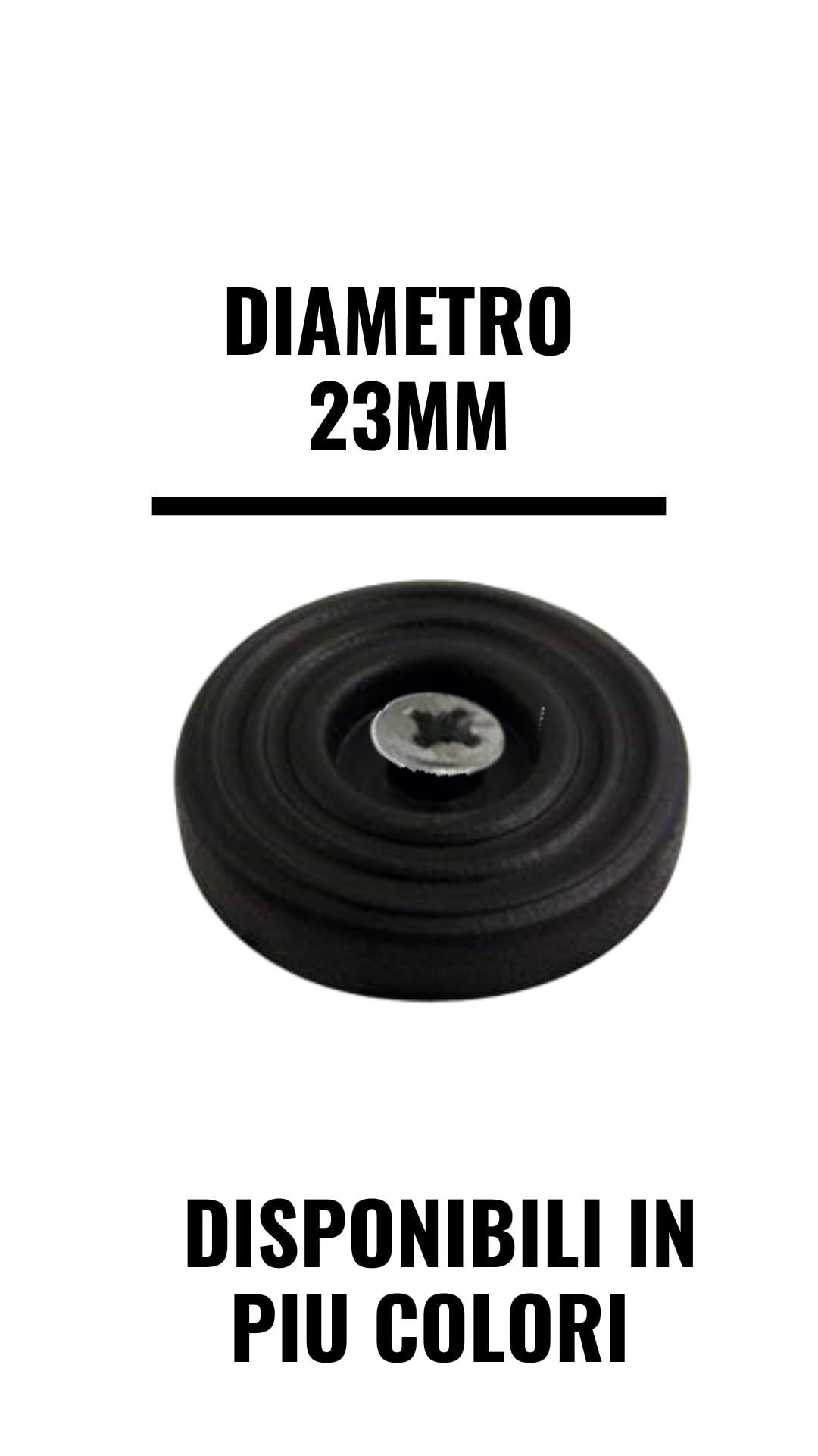 Rubber Feet with Screw, Semi-Rigid Non-Slip Rubber for Chair Table, Chopping Board, Crate - Image 4