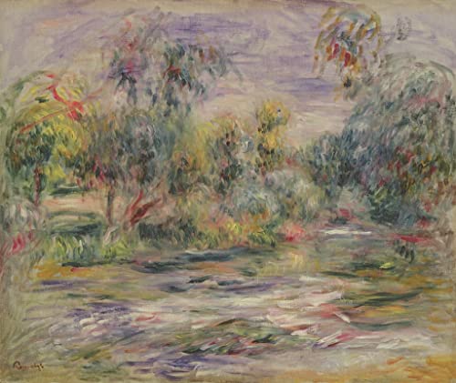 Tableau paysage fluvial Renoir 60x90cm pour décoration de chambre