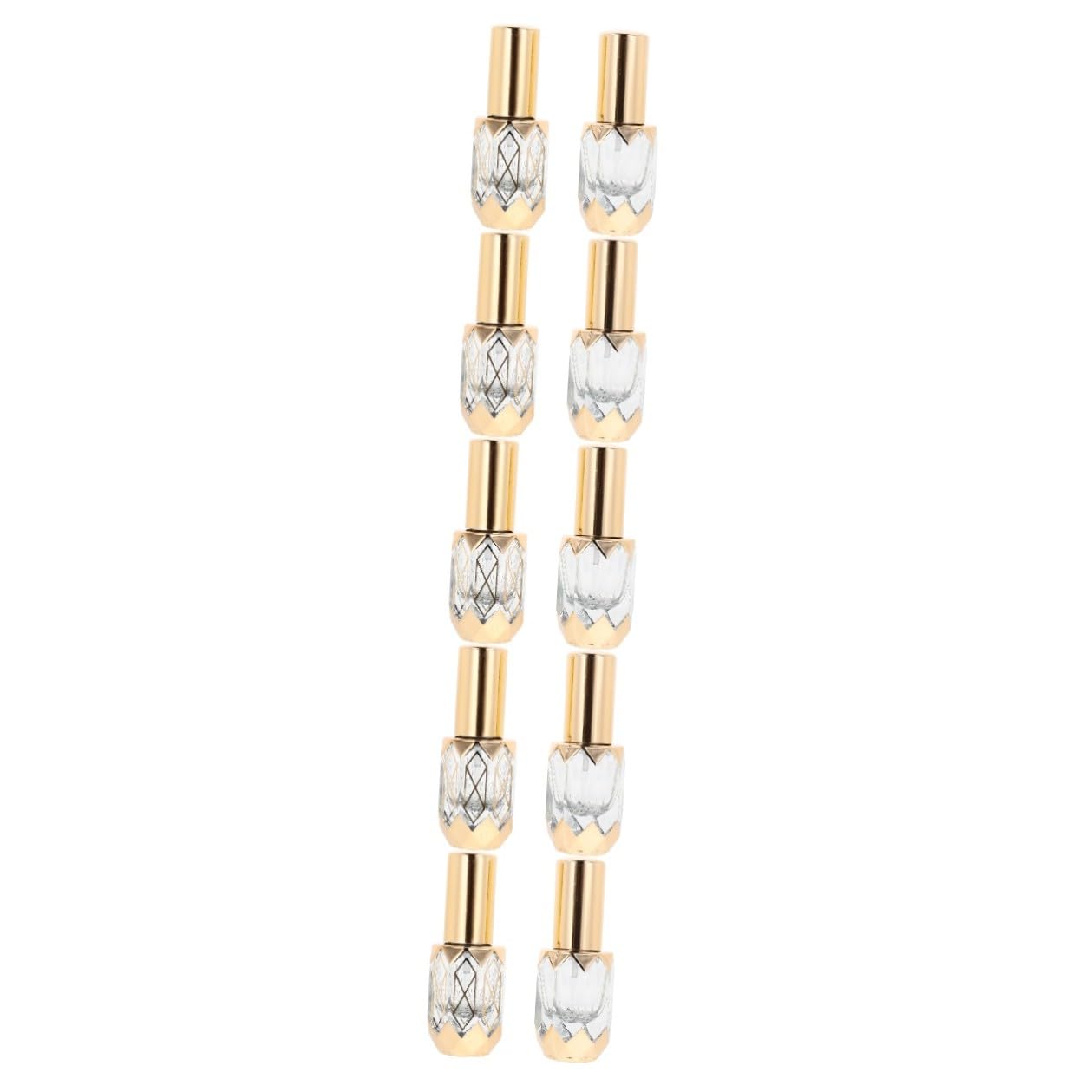 Botellas De Perfume De Viaje Spray De Vidrio Transparente Diseño De Ventana Recargables Portátiles Para Aceites Esenciales Y 2 Piezas X 5