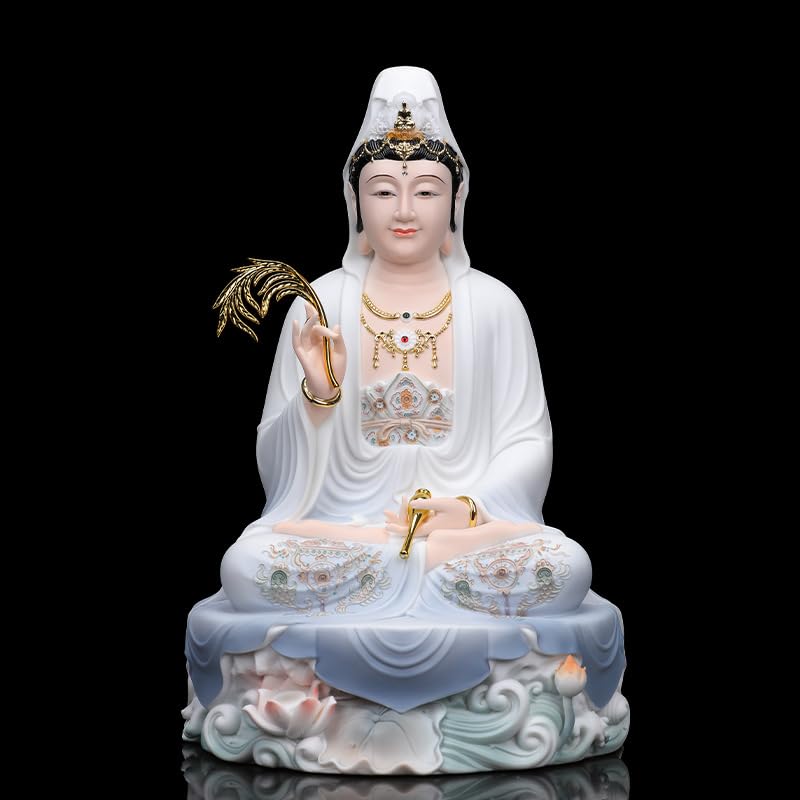 佛像100 Amazon.com: Usoway 佛像Statue of Buddha 树脂财神像招财财神