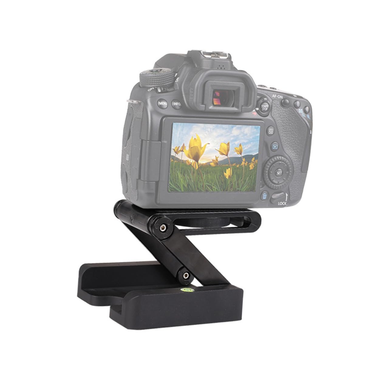 POPETPOP Flexible Tilt Head for Camera Quick Release Plate Foldable Tripod Stand Holder Universal for Devices