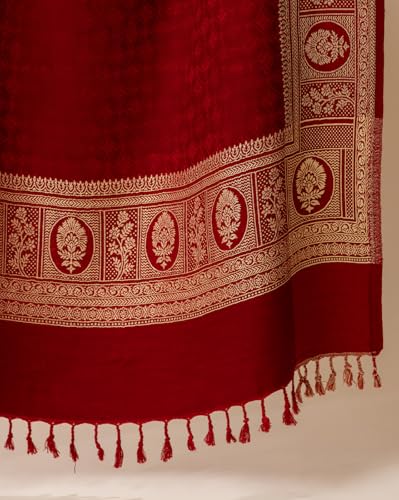 Image of Wrap me Warm Shawl for Women | Soft Viscose Acrylic Poly Wool Shawl - Warm & Lightweight Winter Wrap - Stylish Ethnic Stole for Women - 1010