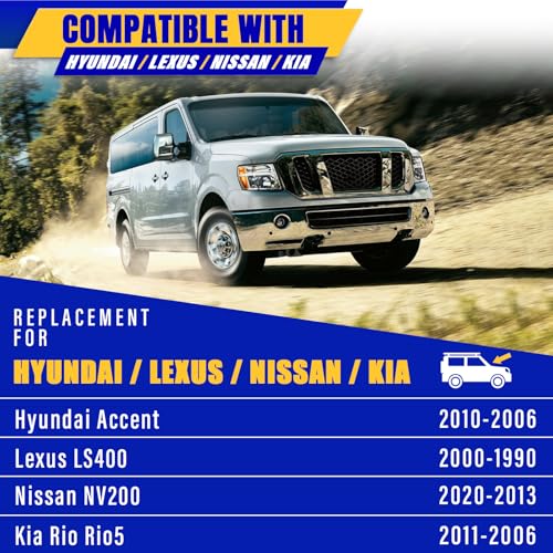 Image of 22 inch 16 inch Front Windshield Wiper blades Replacement for Hyundai Accent 2006-2010,Lexus LS400 1990-2000,Nissan NV200 2013-2020,Kia Rio 2006-11,Premium All-Season Replacement Automotive Windshield Wipers