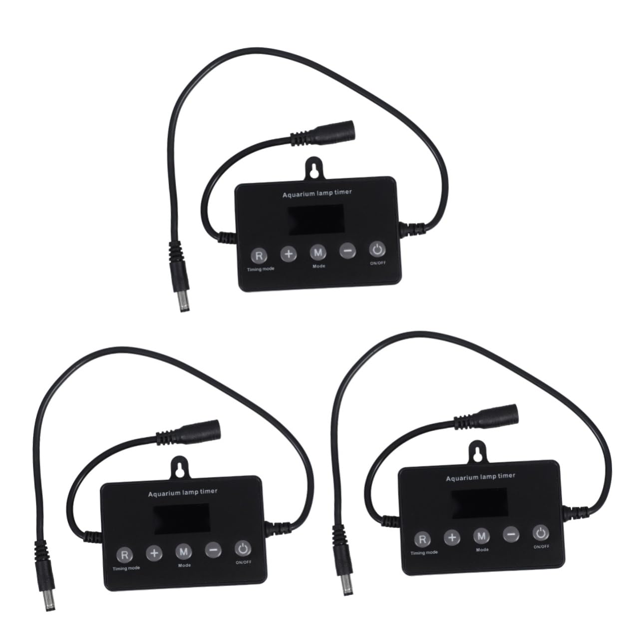 BESPORTBLE 3stücke Aquarium Controller Mit LCD-Display Universeller Timer Einstellbare Helligkeit Für Süßwasserfischbecken Kompakt Und Benutzerfreundlich