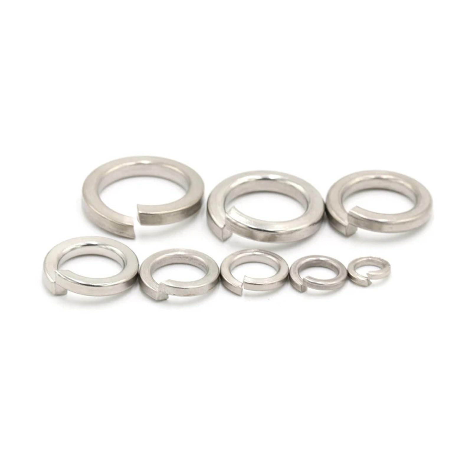 10/50/ 100 Stück Federscheiben Elastische Dichtung M1.6 M2 M2.5 M3 M4 M5 M6 M8 M10 M12 M16 M24 M27 M30 A2 Edelstahl(M14,100Pcs)