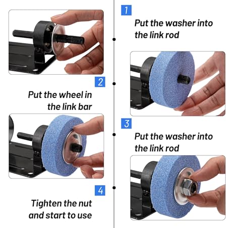 Image of AASONS 13mm /10mm Universal Electric Drill To Sander /Grinder Conversion Kit Cutting Seat Machine Bracket | Polishing Grinding Stand Base Grinder Holder Metal Sharpening Adapter | Collar Size 38-43mm