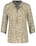  Taifun Damen Tunika Mit Animal-Print Leger Khaki Leaf Gemustert 46