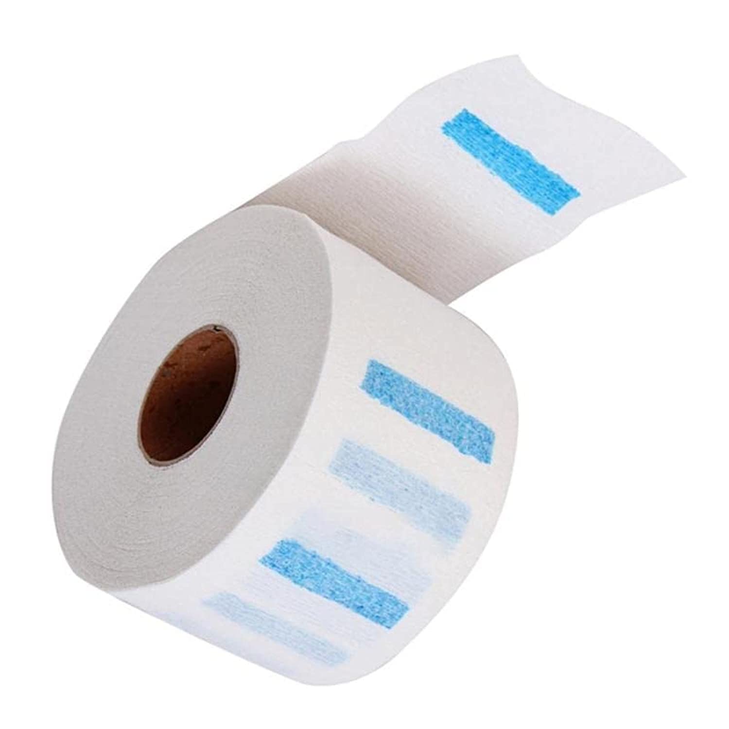 Ican Rollo de 100 hojas de papel para el cuello, para peluquería, rollo de cuello de peluquería, blanco, white